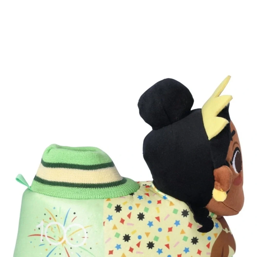 Disney Tiana Plush Slipper for Kids - Green and Yellow